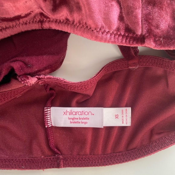 Crushed Velvet Long Line Bralette - Picture 8 of 8